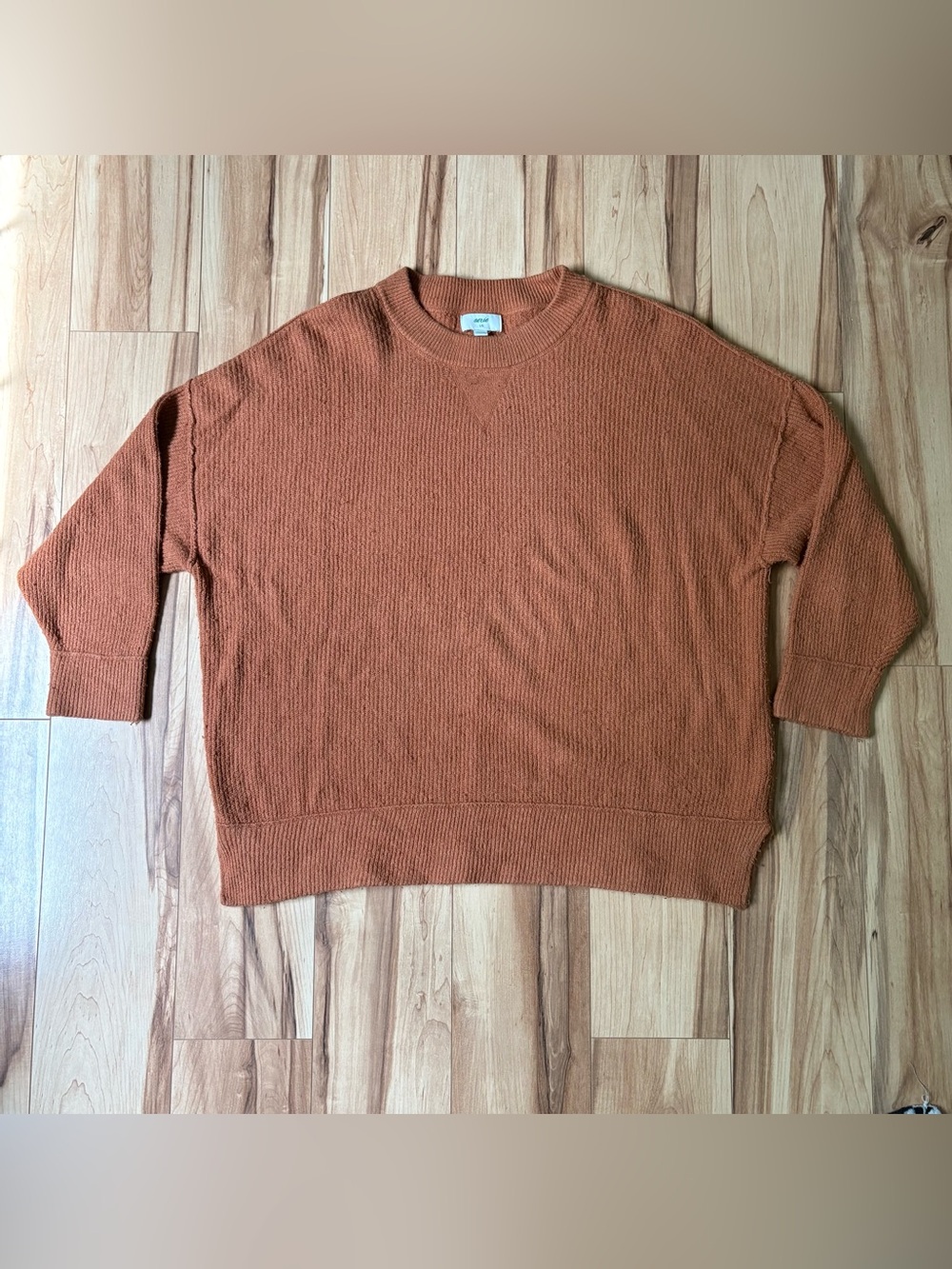 aerie Rust Crew Neck Sweater